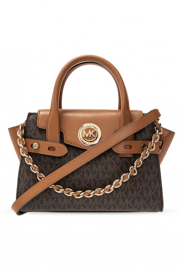 michael kors carmen leather shoulder bag